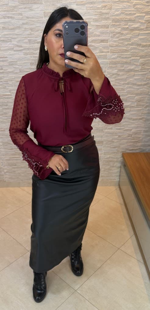 BLUSA ELEGANCE POÁ PREMIUM