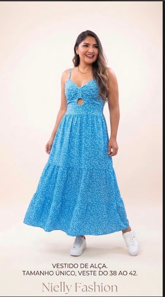 Vestido Floral Detalhe 