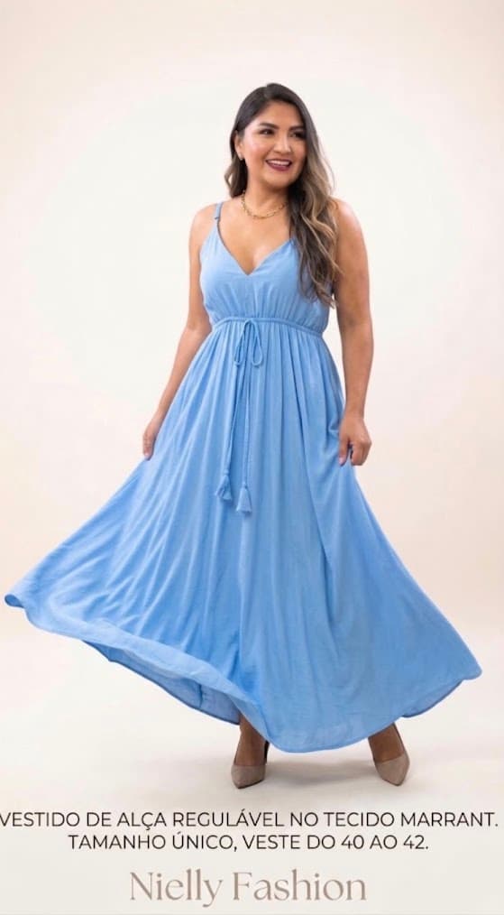Vestido longo de Alça